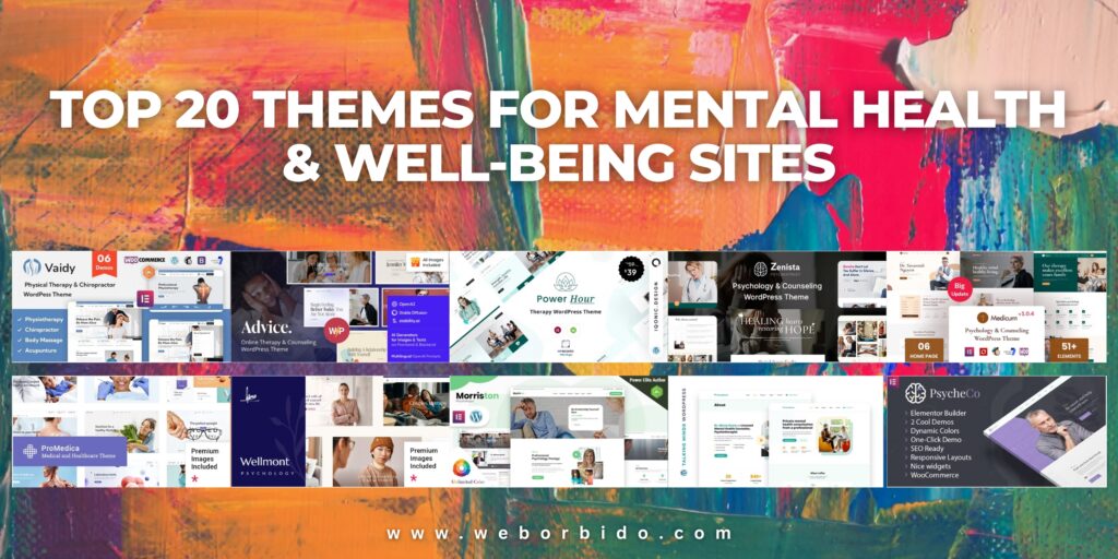 Top 20 Themes for Mental Health & Well-Being Sites