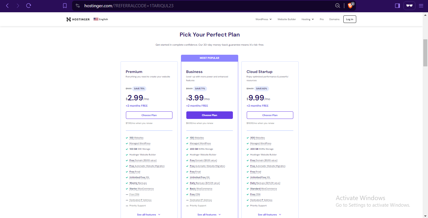 Hosting 20% Off + Free Domain & SSL
